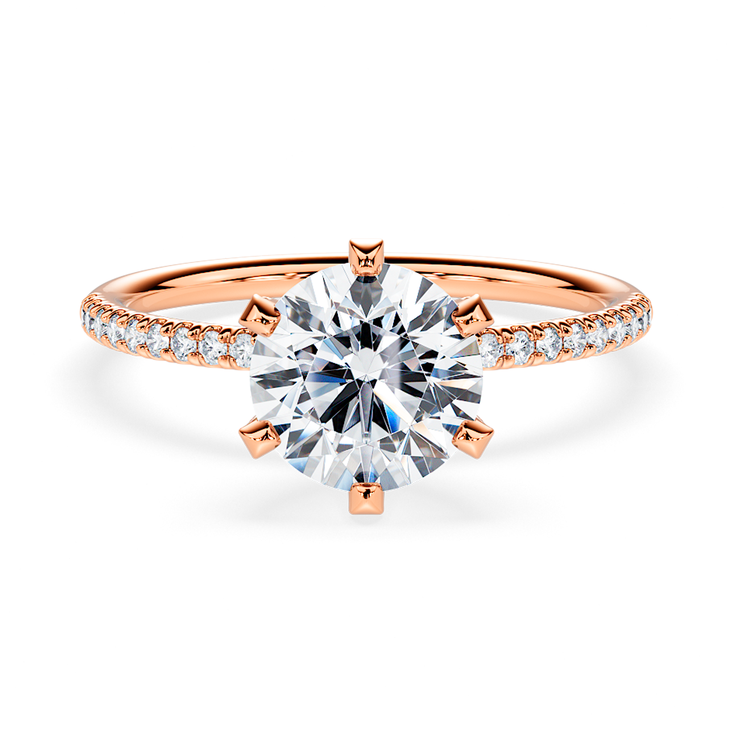 Sunflower - Solitaire Pave