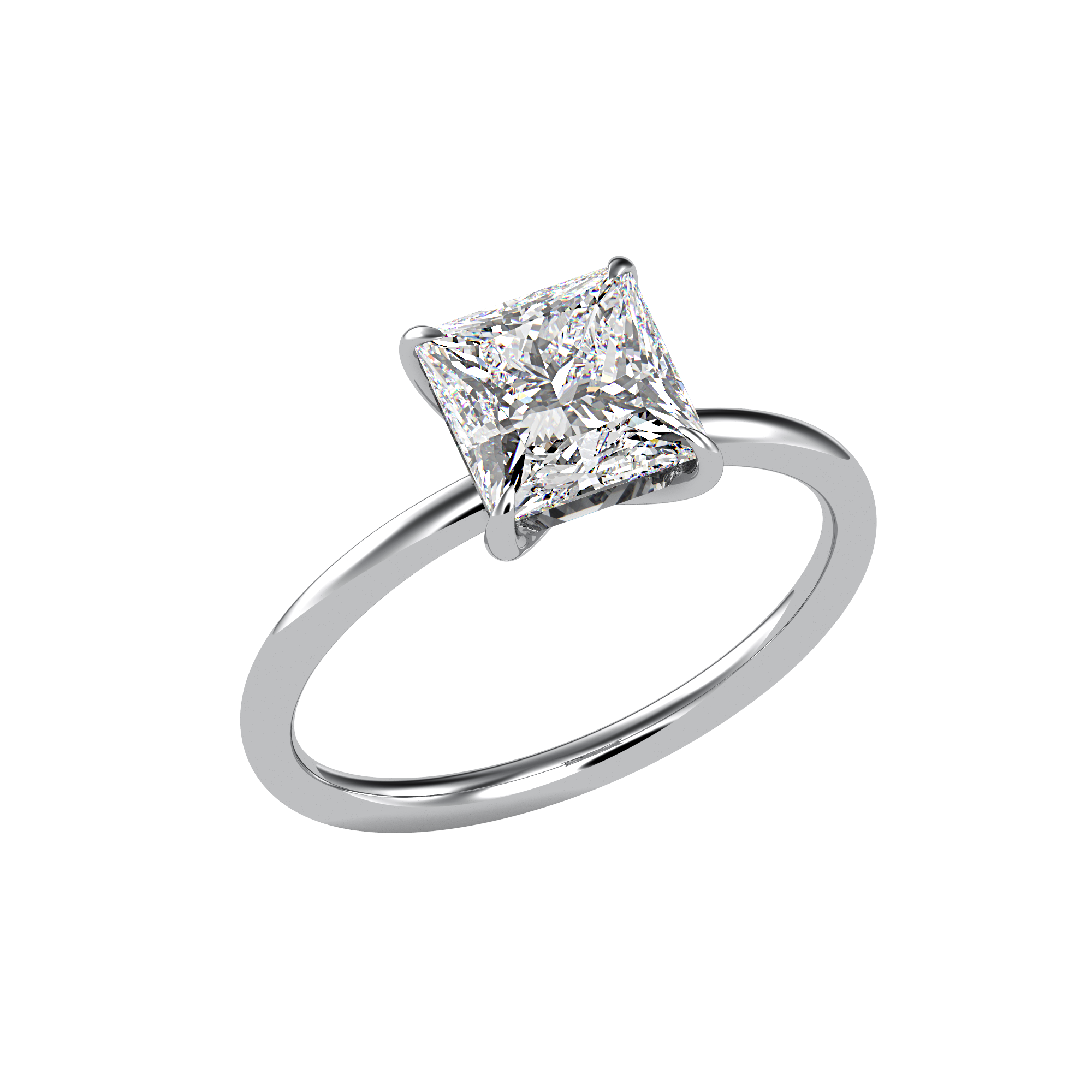 The Ivy - Solitaire Engagement Ring - Princess