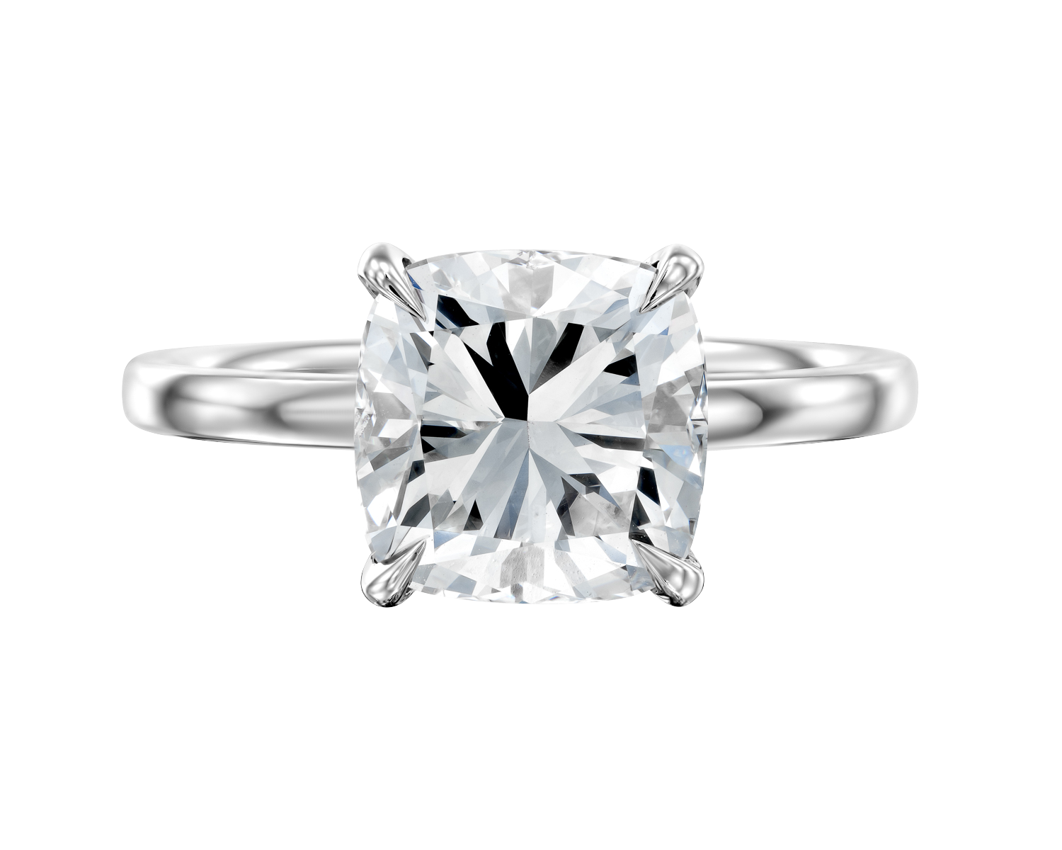 The Ivy - Solitaire Engagement Ring - Cushion