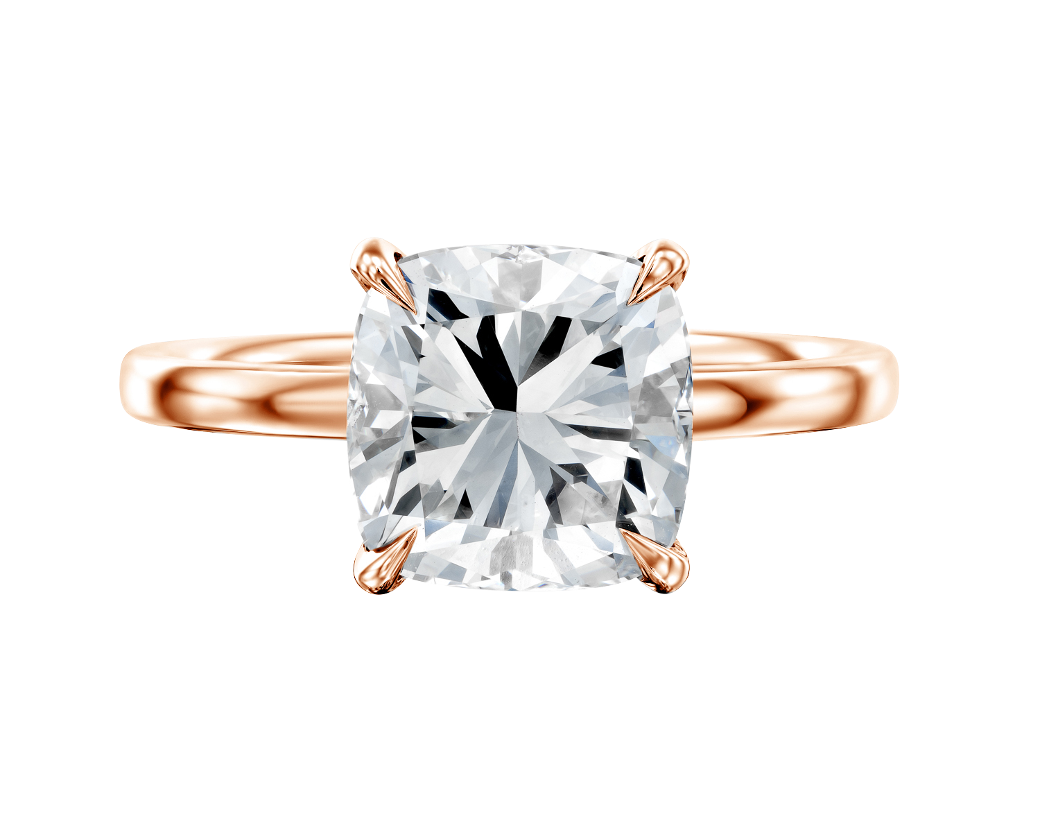 The Ivy - Solitaire Engagement Ring - Cushion