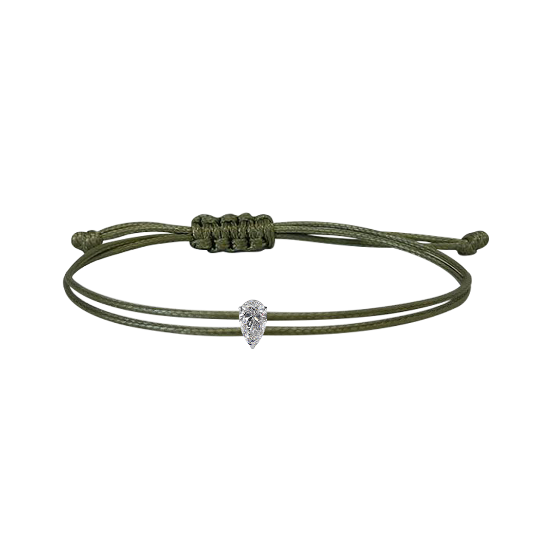 0.30 Carat String Bracelet - Pear