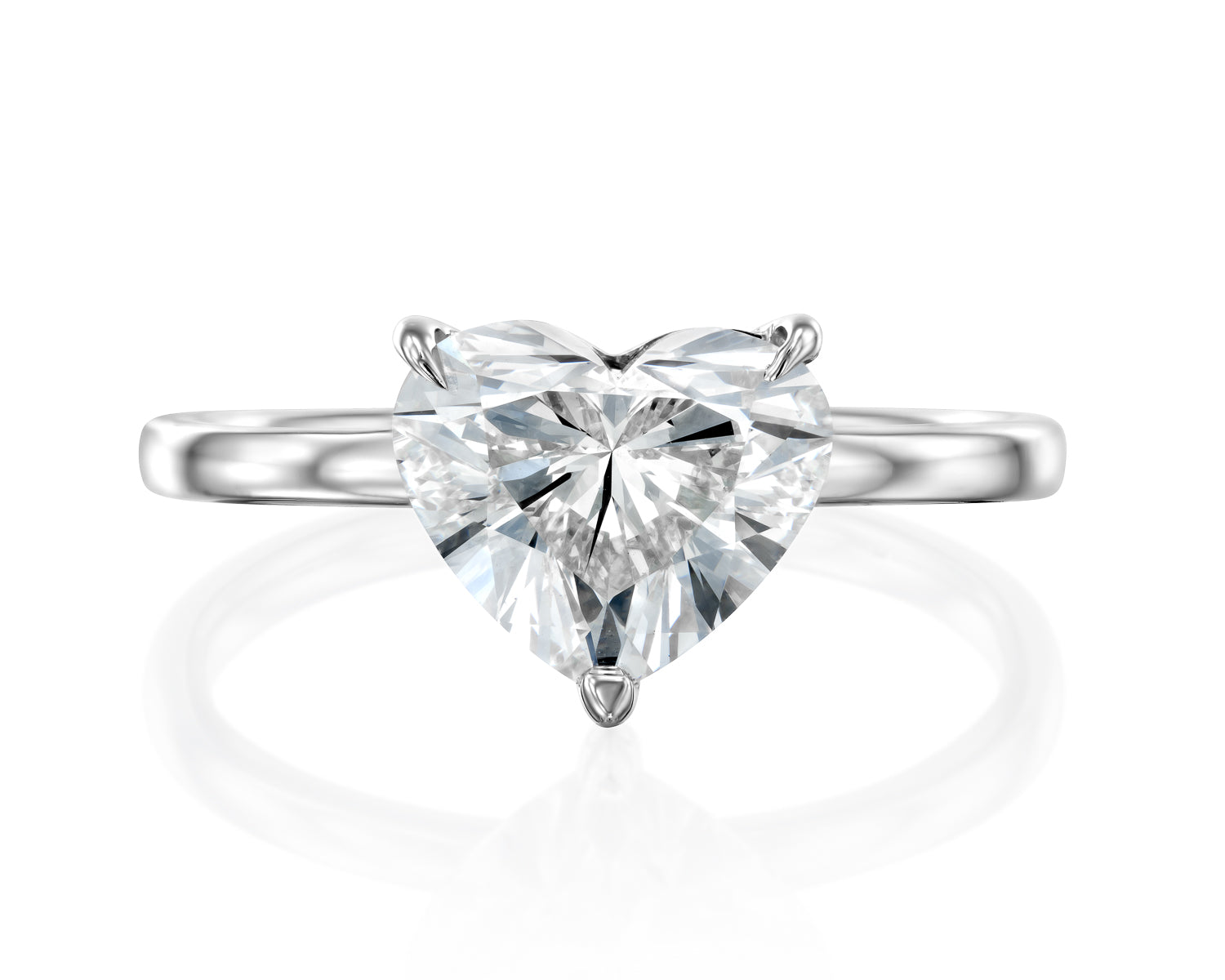 The Ivy - Solitaire Engagement Ring - Heart
