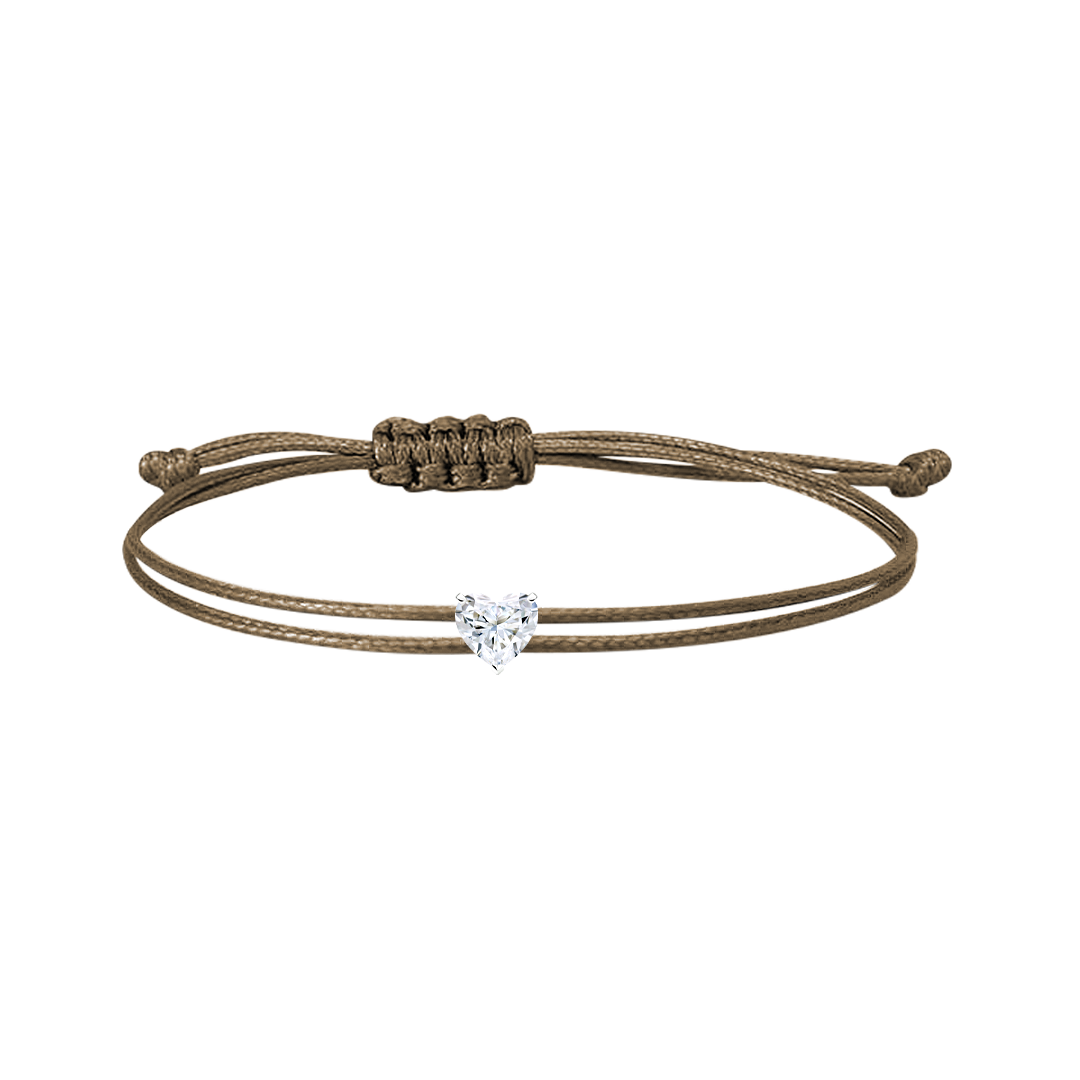 0.30 Carat String Bracelet - Heart