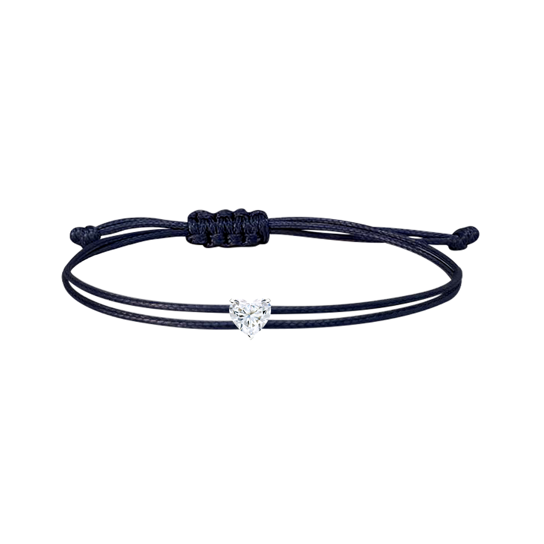 0.30 Carat String Bracelet - Heart