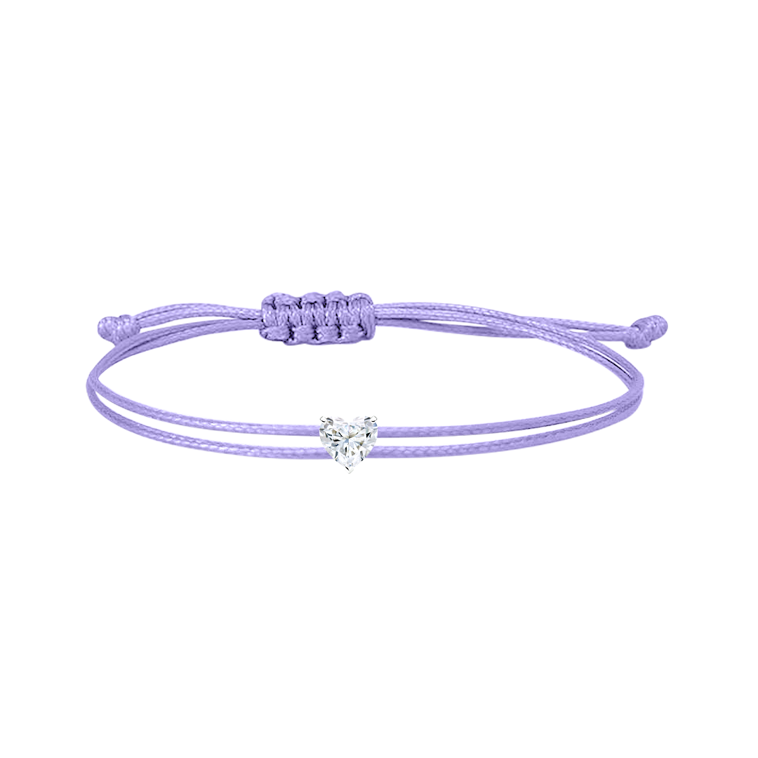 0.30 Carat String Bracelet - Heart