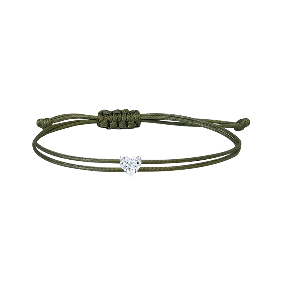 0.30 Carat String Bracelet - Heart