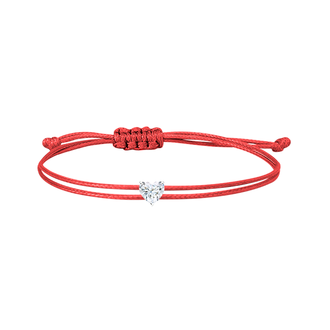 0.30 Carat String Bracelet - Heart