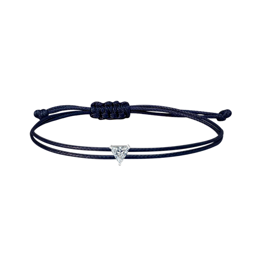 String Bracelet - Triangle - Navy