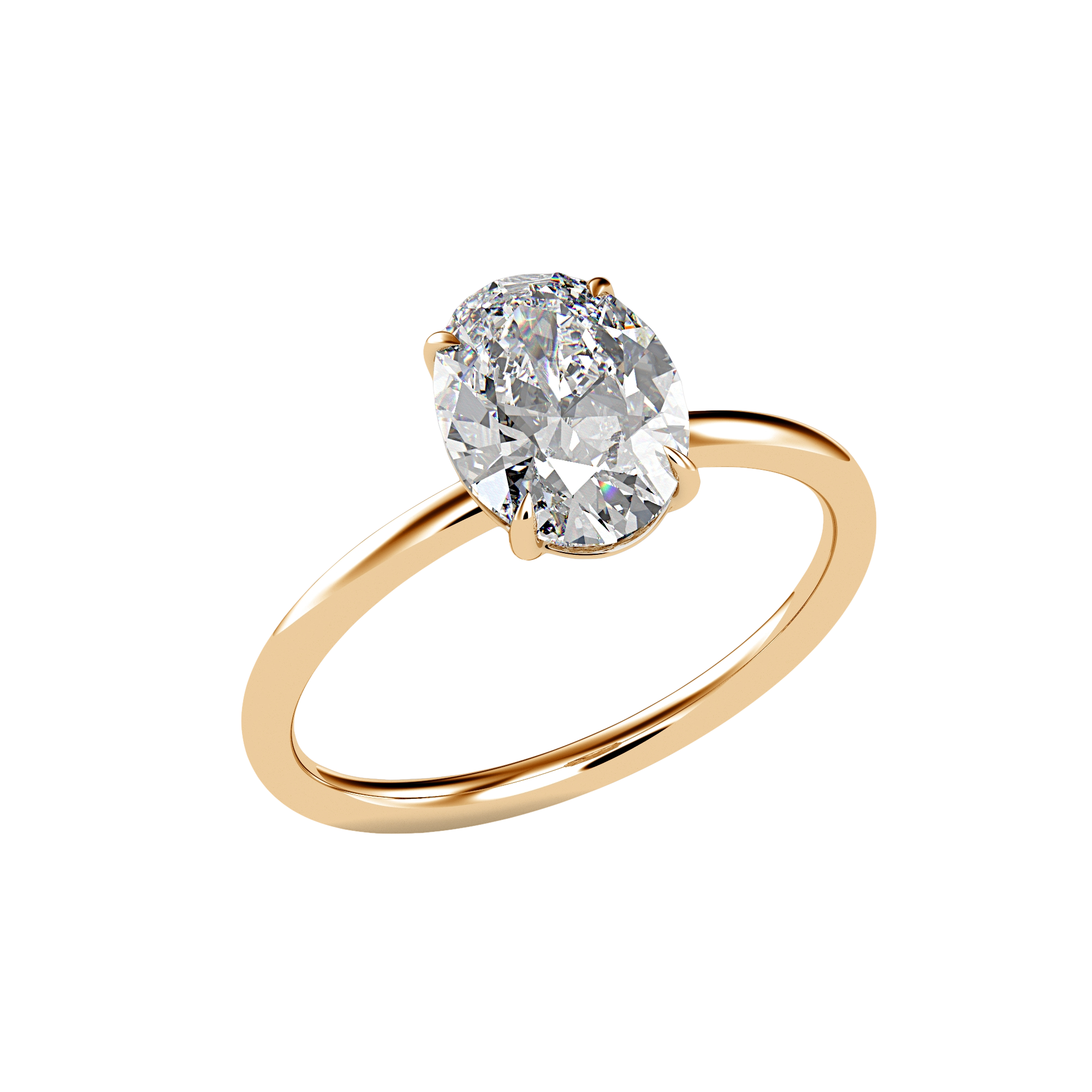 The Ivy - Solitaire Engagement Ring - Oval