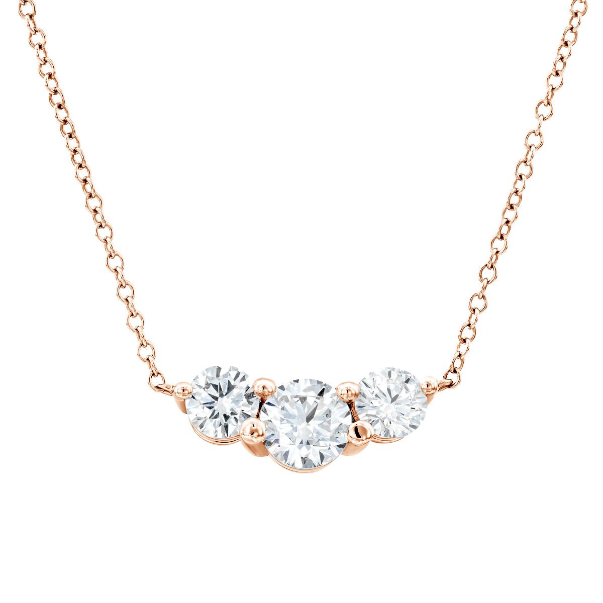 Cluster 3-Diamond Necklace – Shiree Odiz