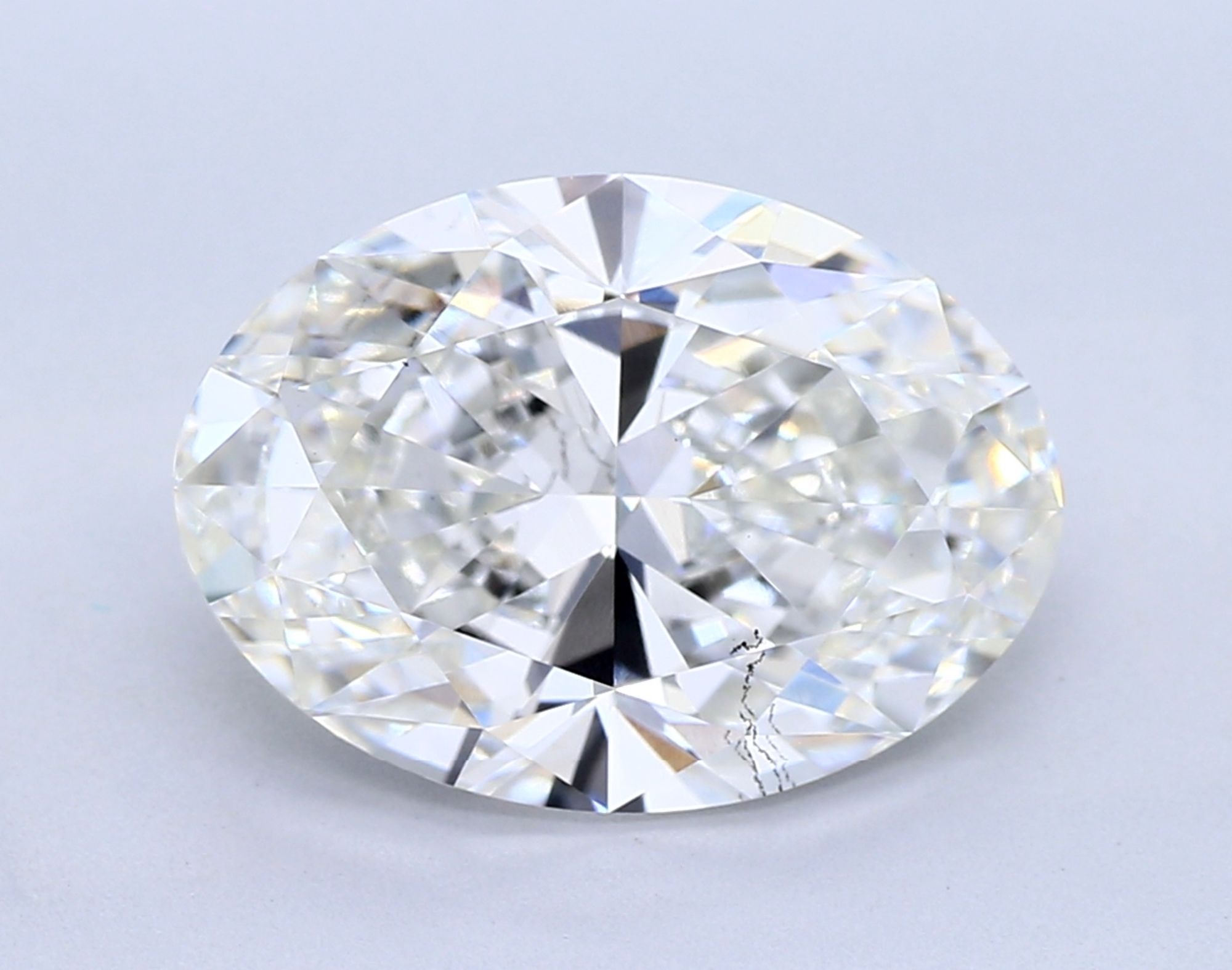 2.57 ct F SI1 Oval cut Diamond