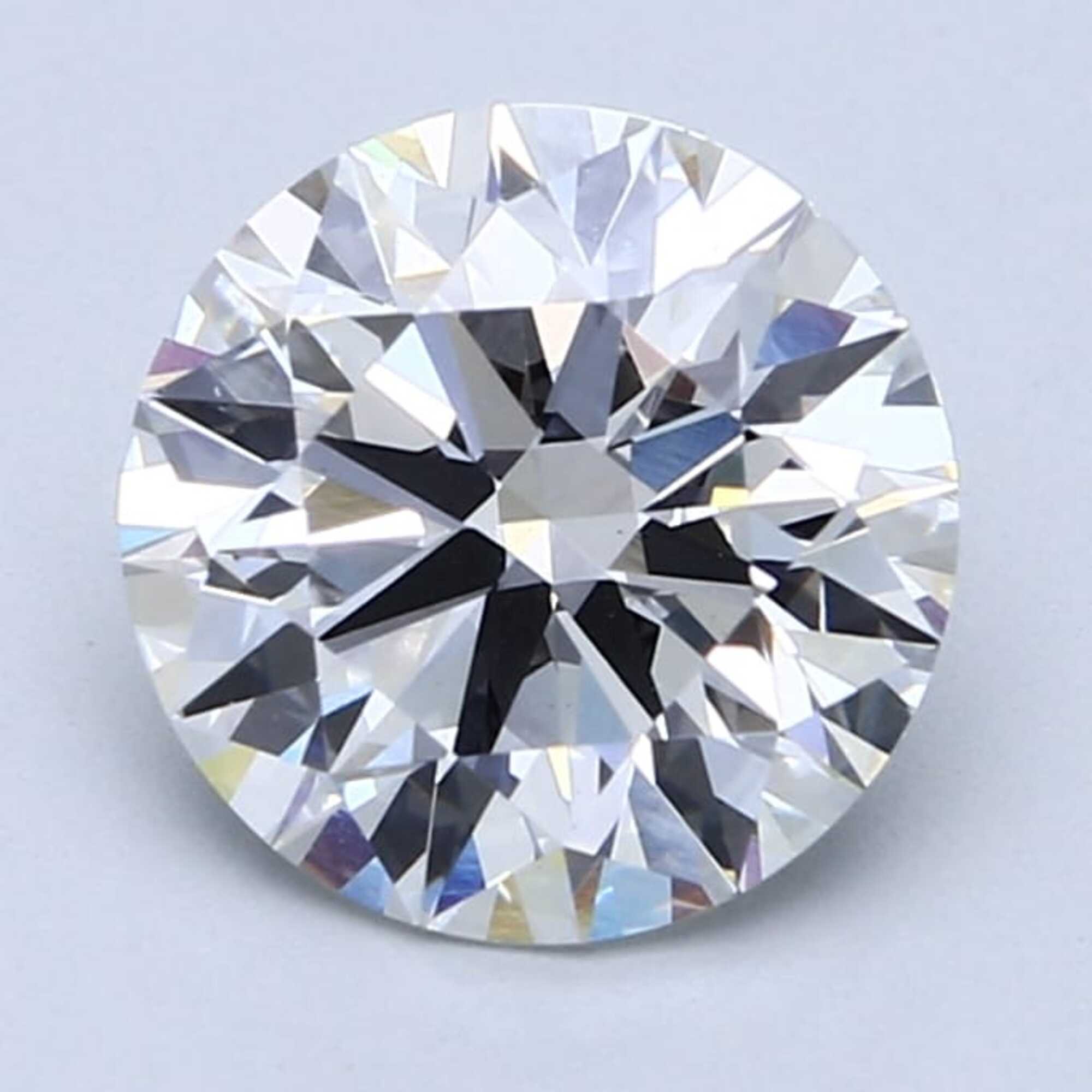 Diamante talla redonda F VS1 de 2,60 ct 