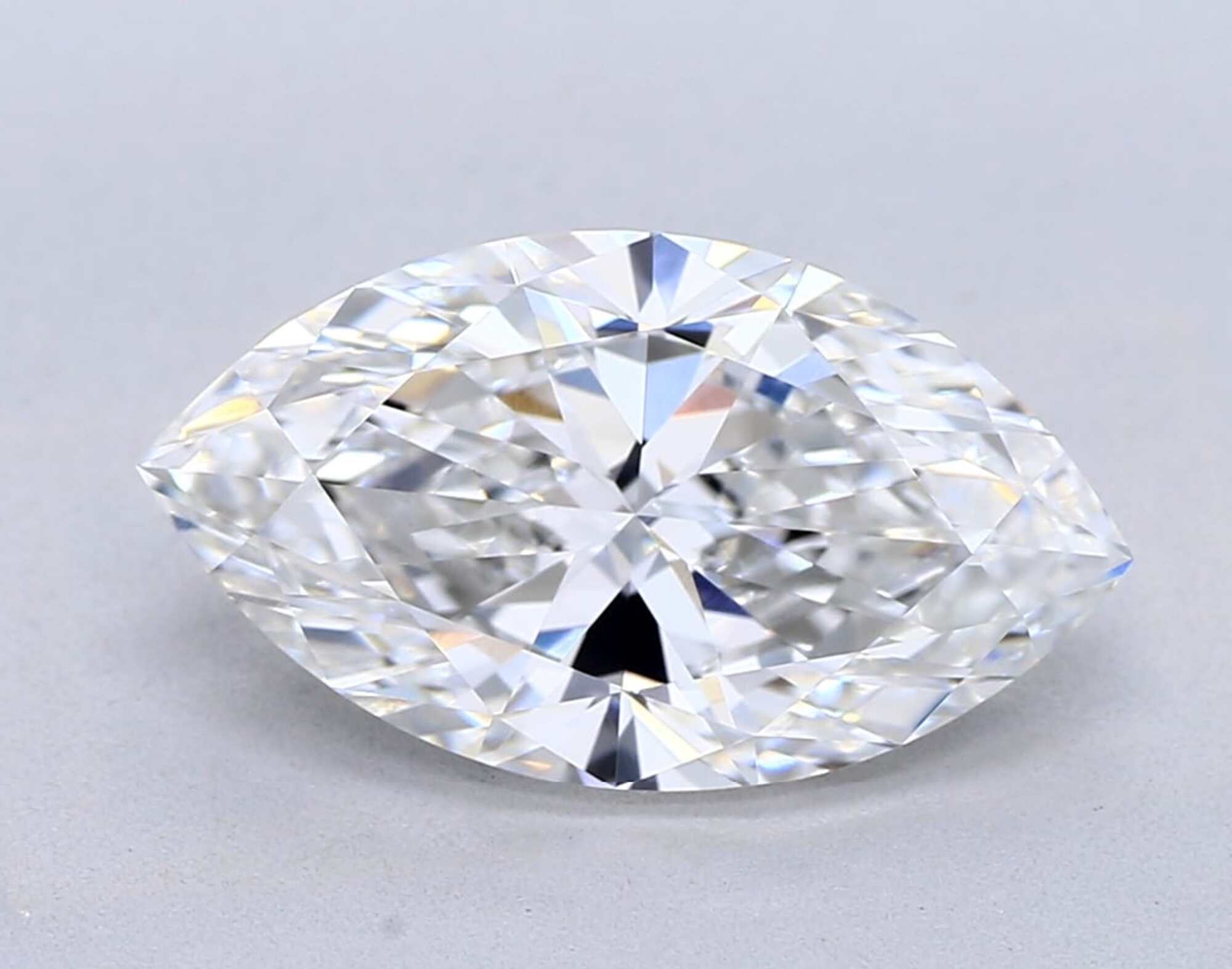 2 ct F VS1 Marquise cut Diamond