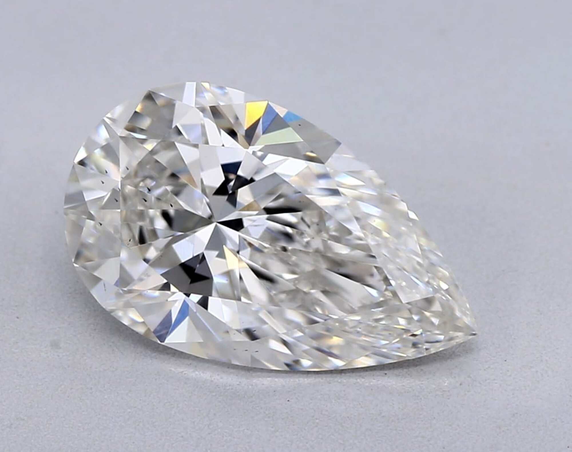 Diamante talla pera G VS2 de 2,02 ct 
