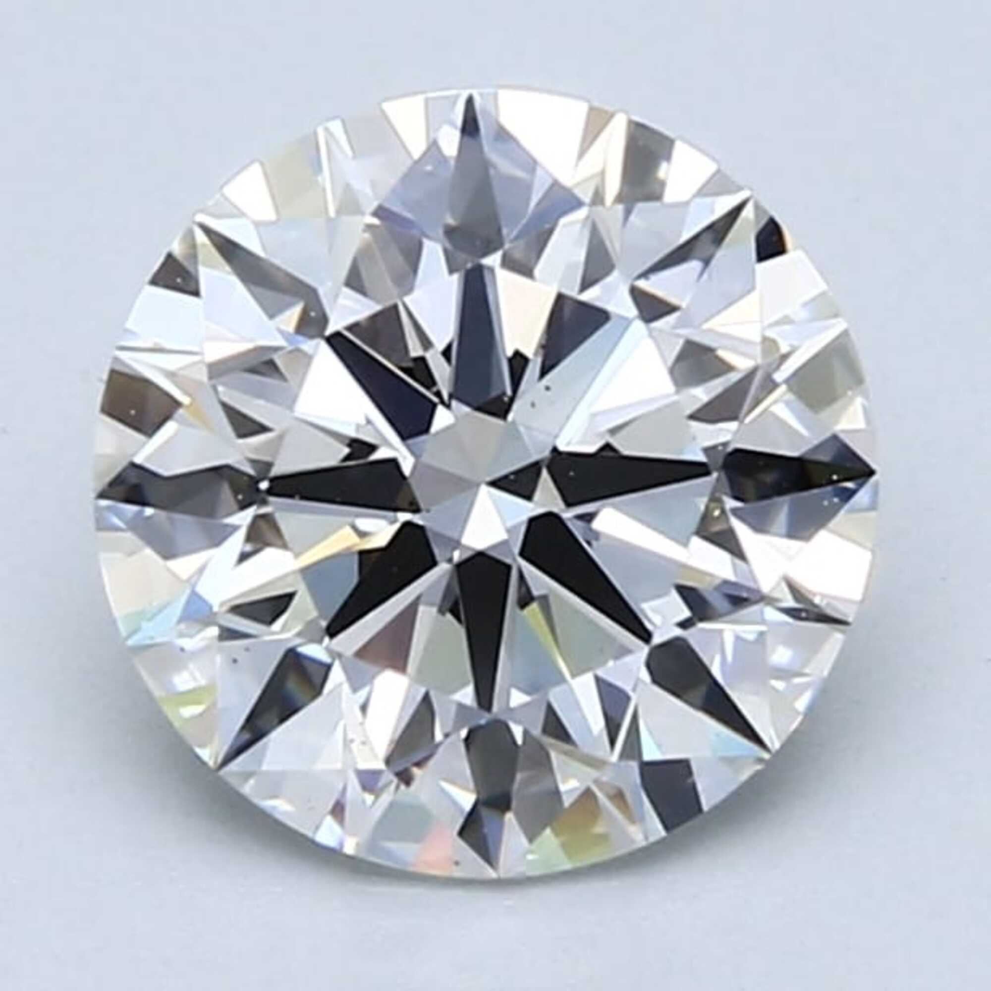Diamante talla redonda F VS1 de 2,15 ct 
