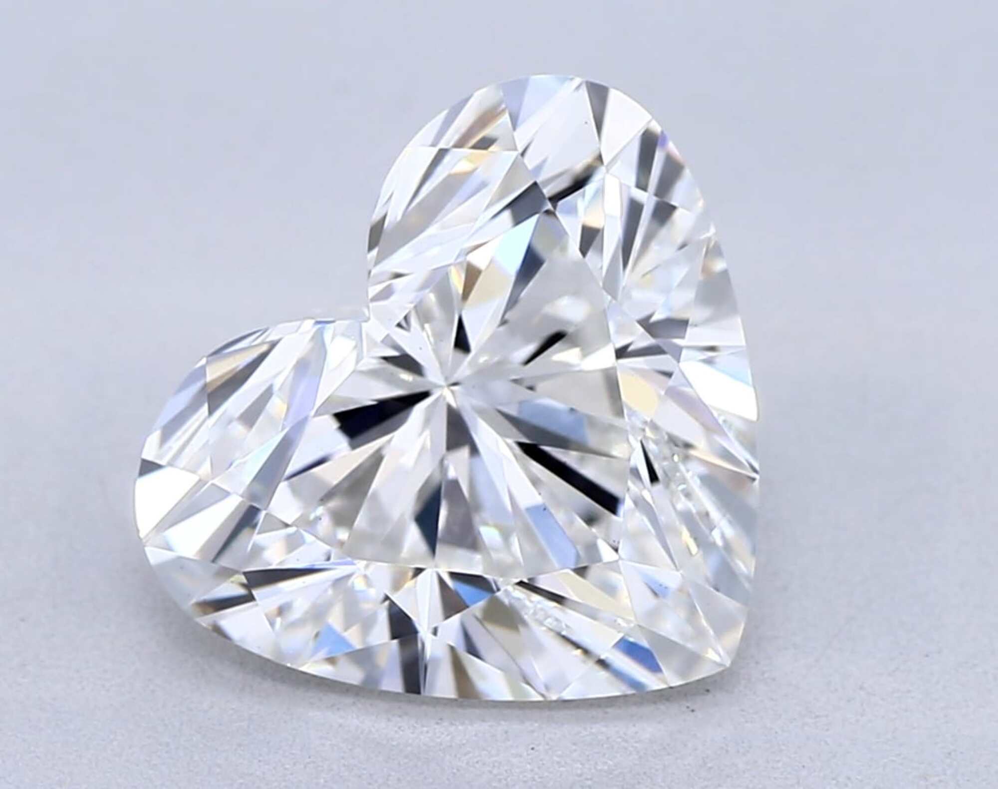 2,54 ct F VVS2 Diamante talla corazón 