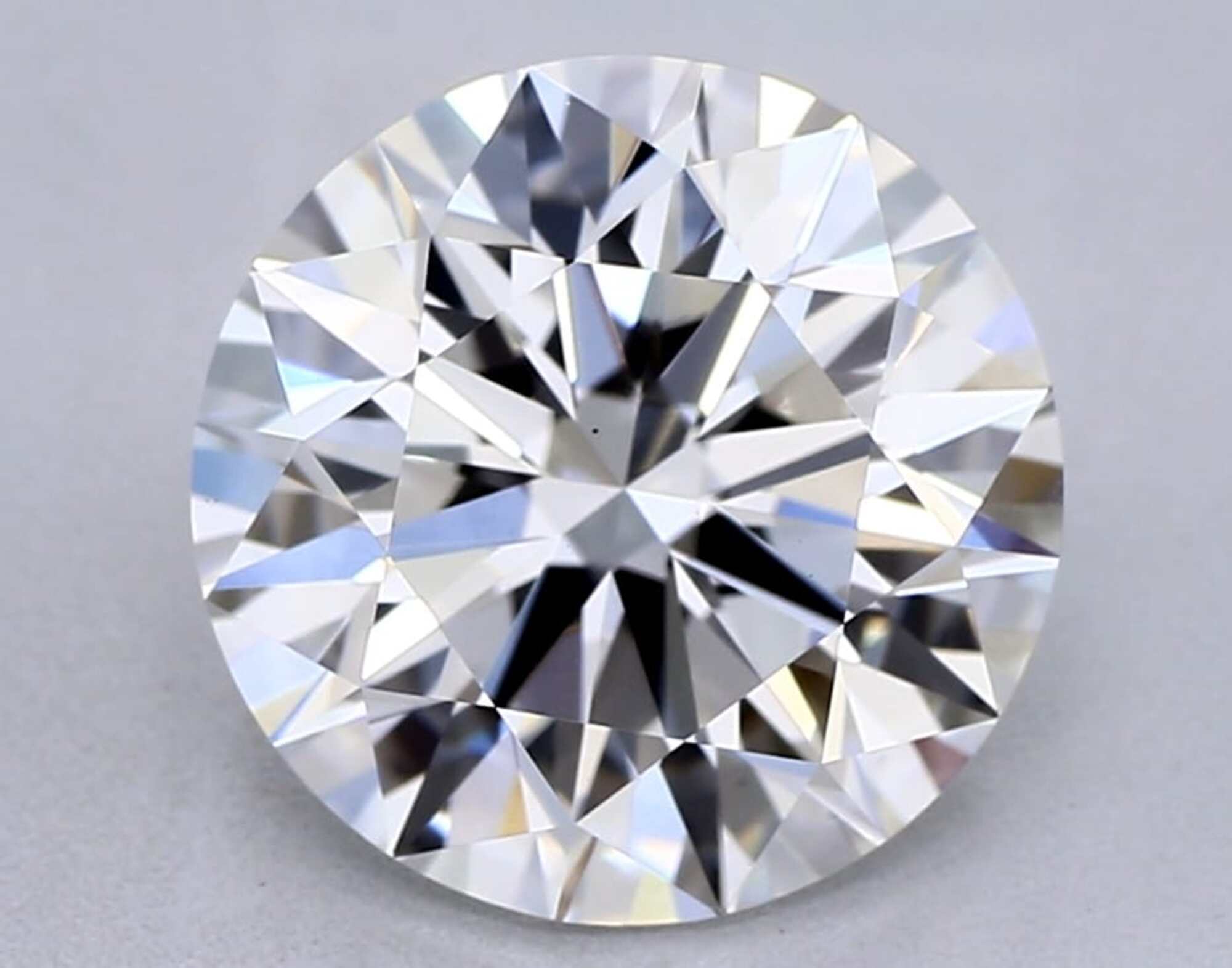 Diamante talla redonda F VS1 de 2,27 ct 