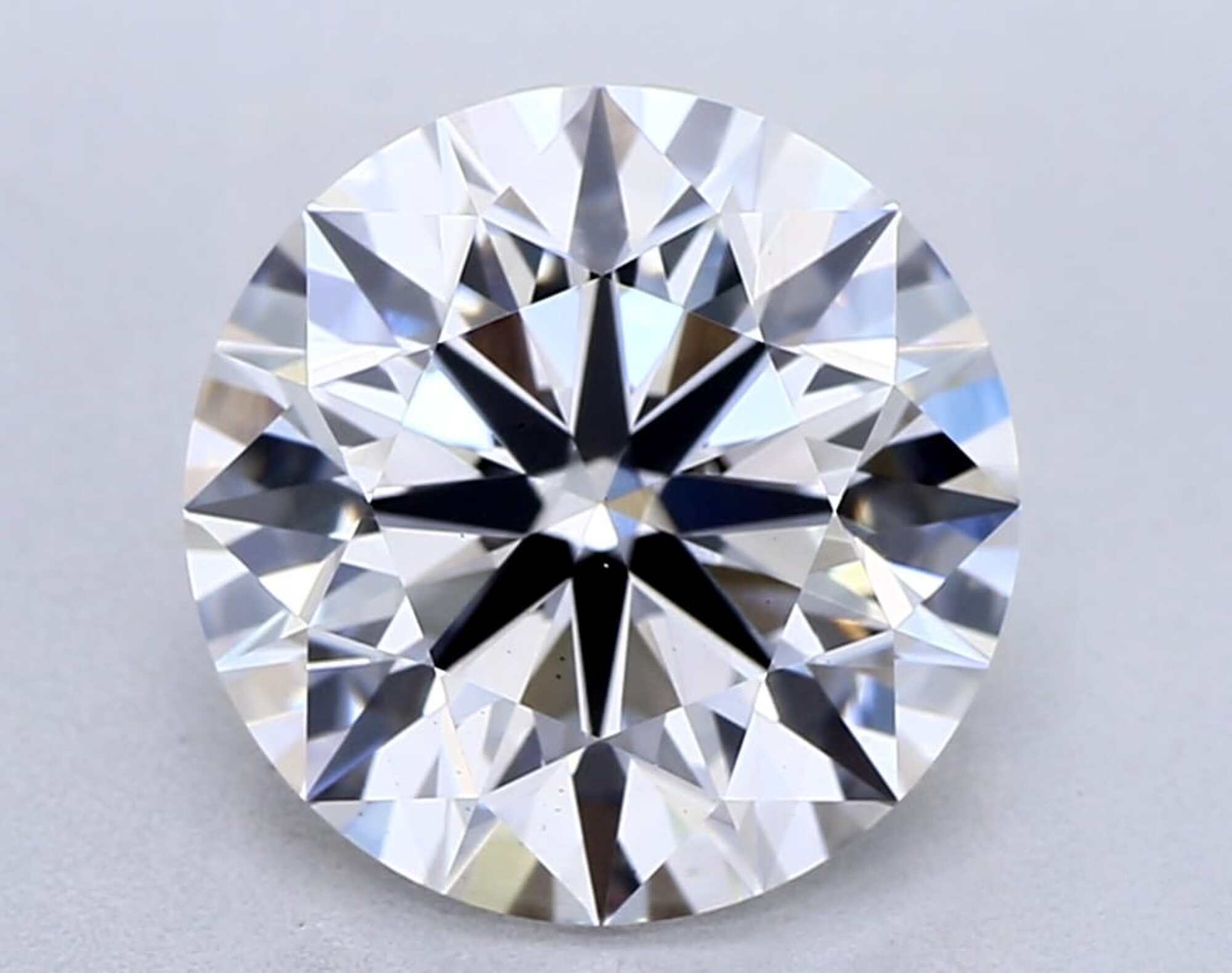 Diamante talla redonda F VS1 de 2,14 ct 