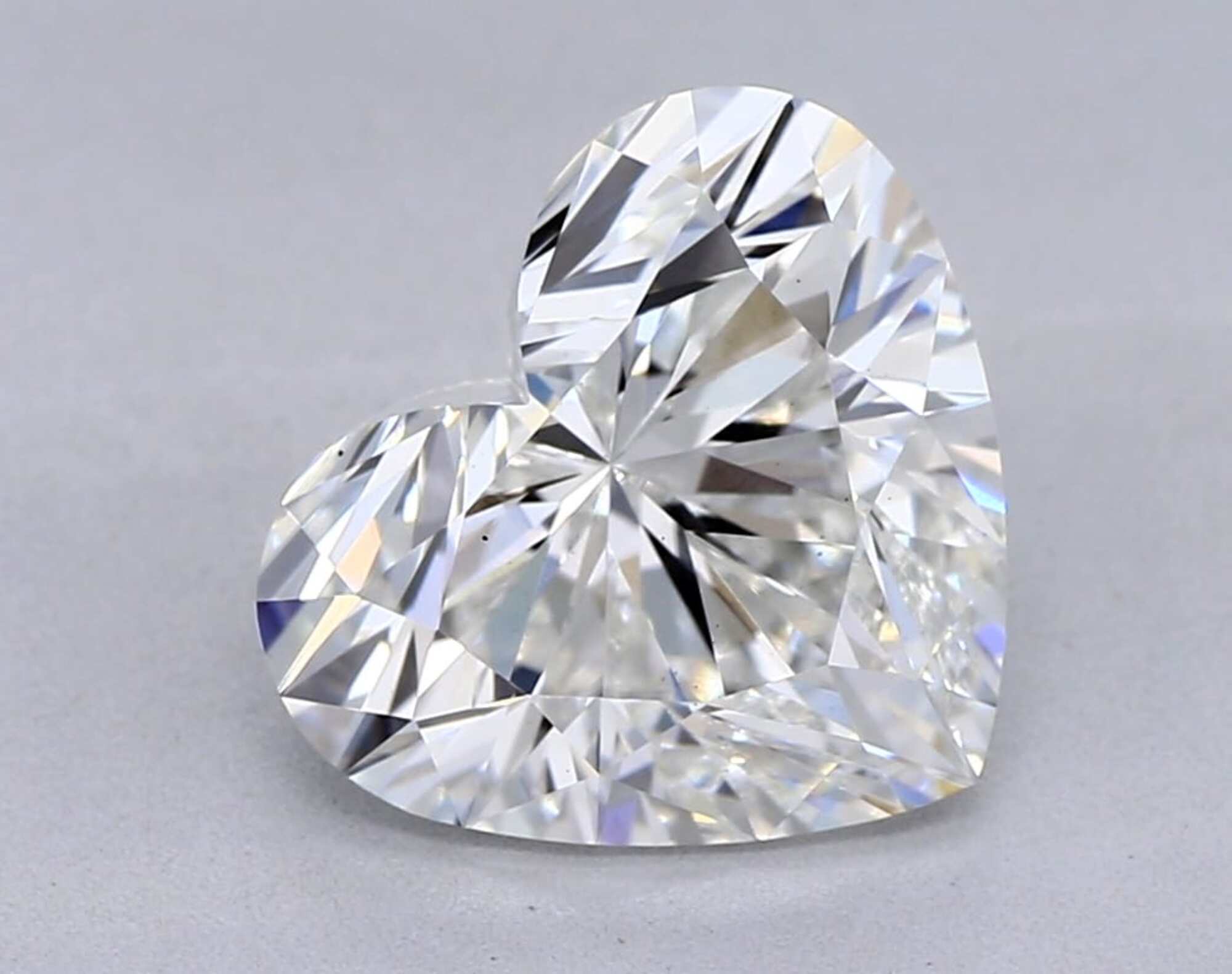 2.06 ct F VS1 Heart cut Diamond