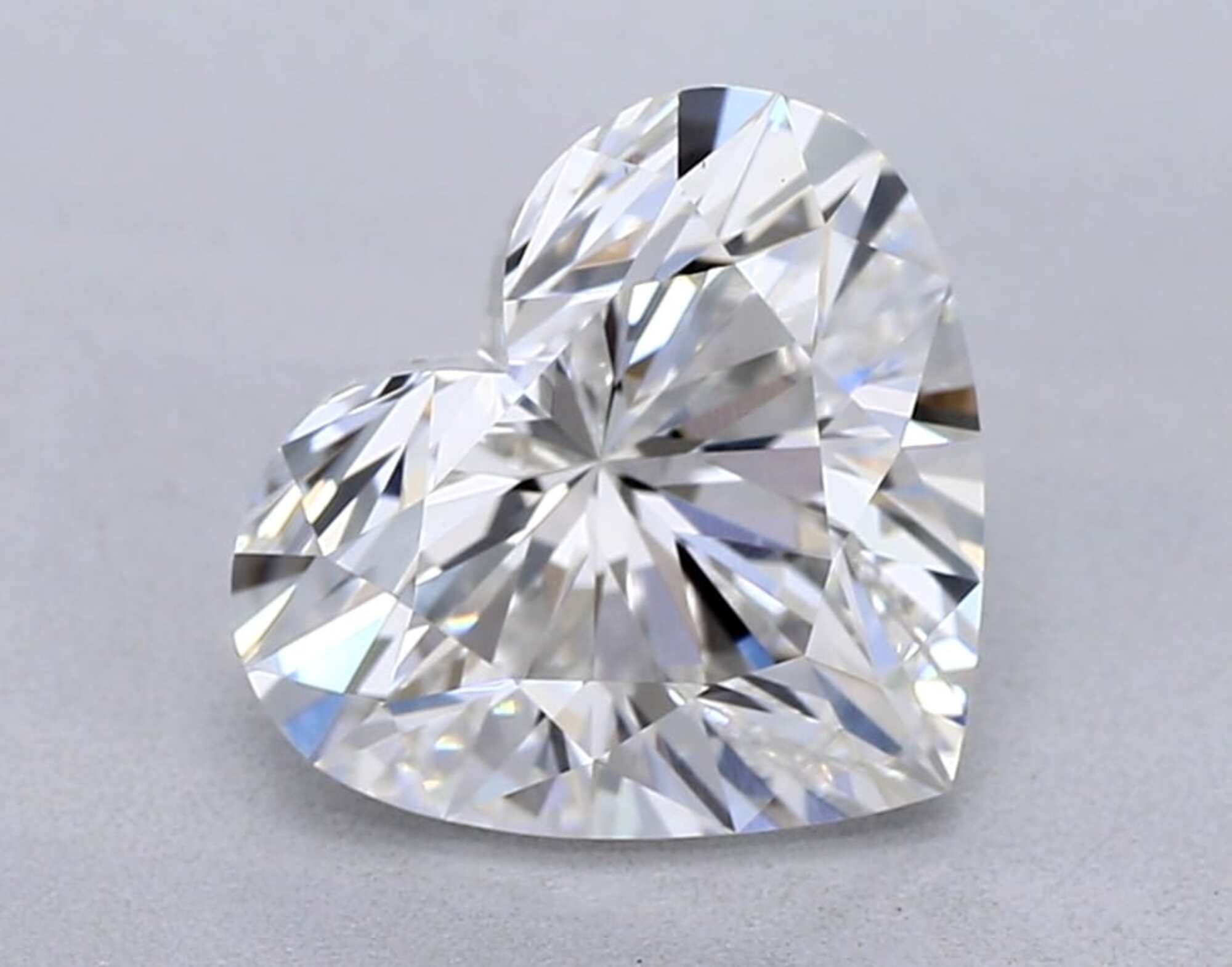 1.66 ct F VS1 Heart cut Diamond