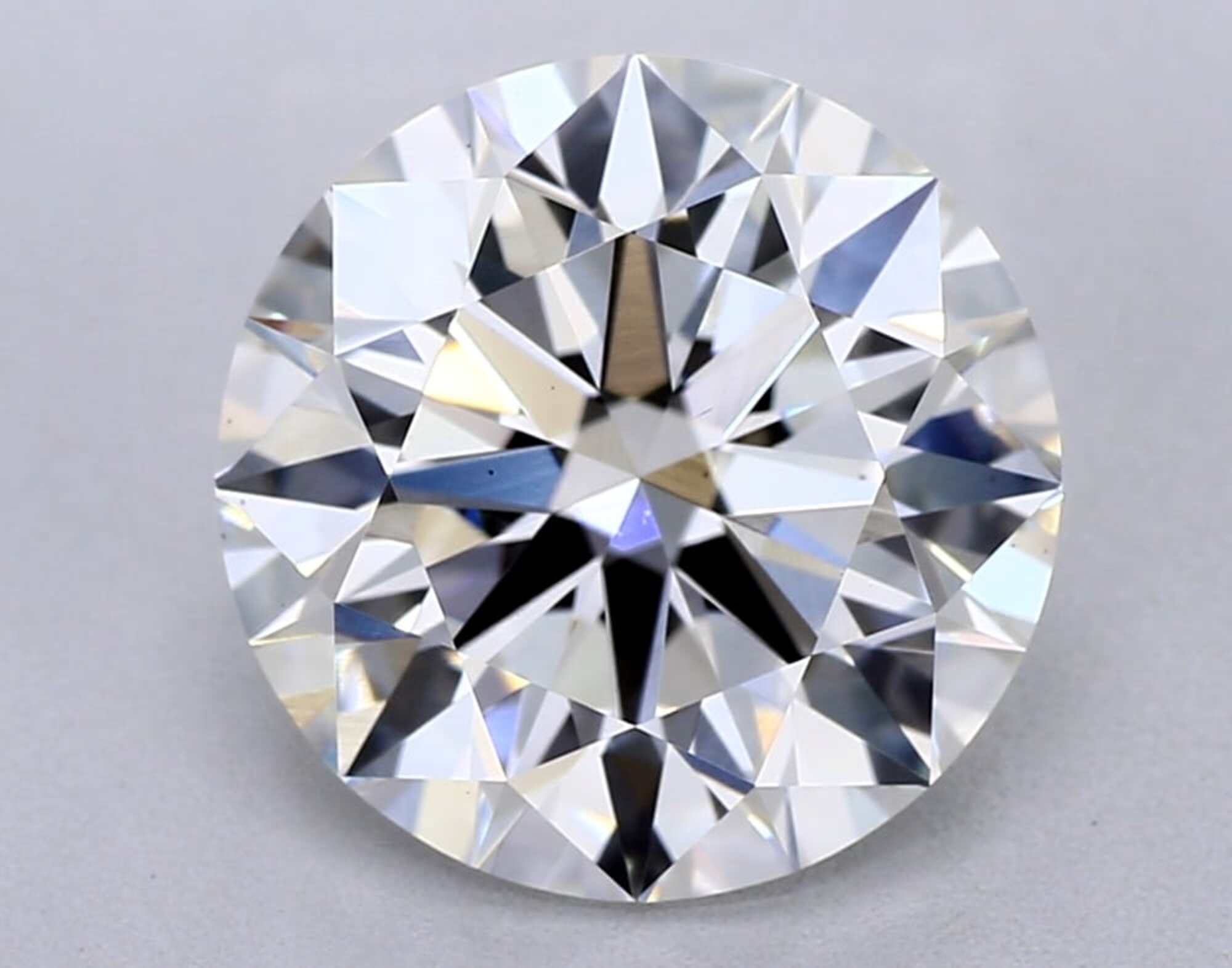 2.56 ct F VS1 Round cut Diamond