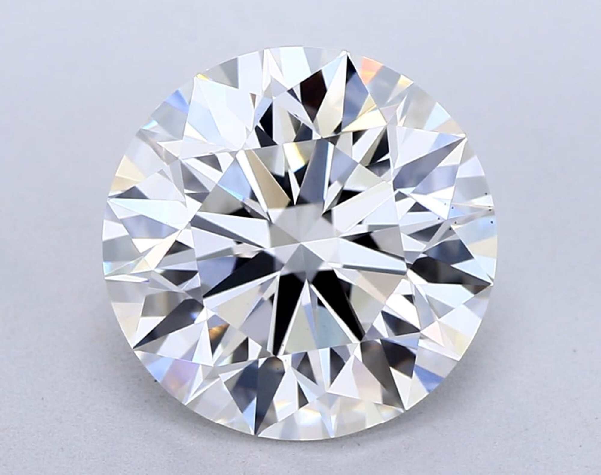 Diamante talla redonda F VS1 de 2,56 ct 