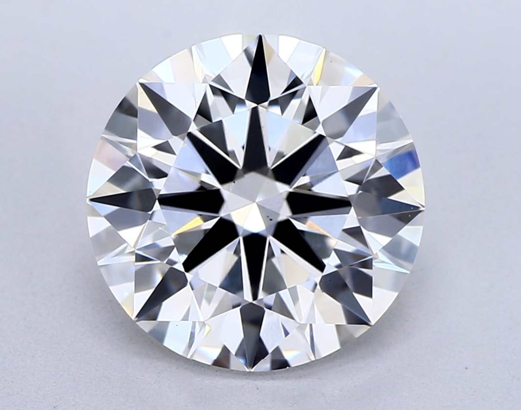2.56 ct E VS2 Round cut Diamond