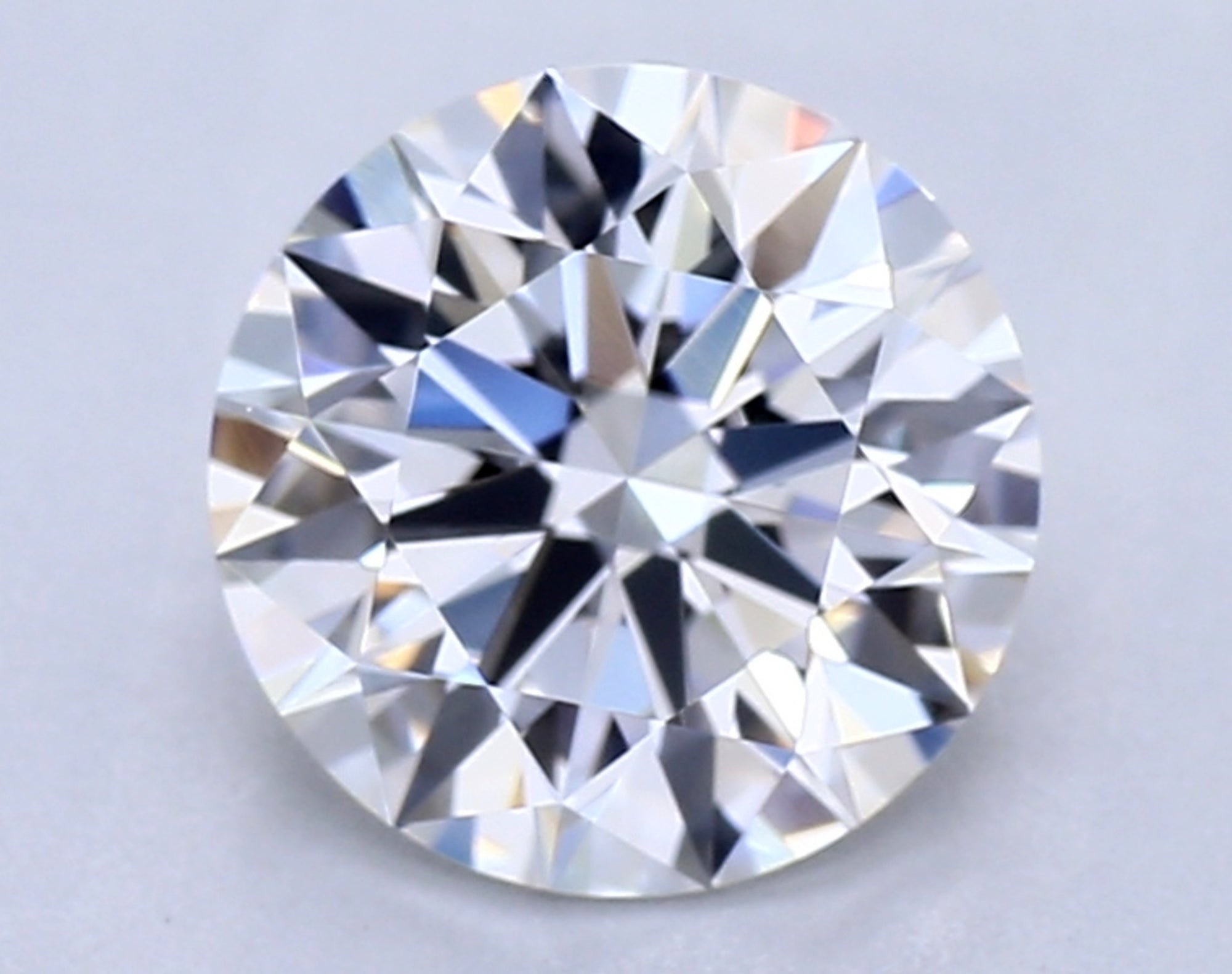 1,06 ct F VVS2 Diamante talla redonda 